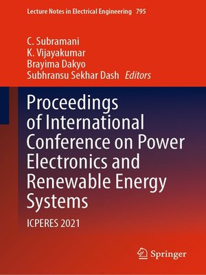 cover image of Proceedings of International Conference on Power Electronics and Renewable Energy Systems